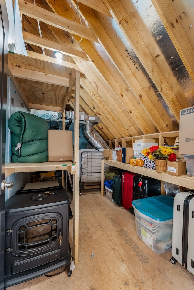 view of attic