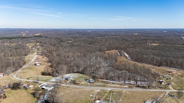 drone / aerial view with a view of trees