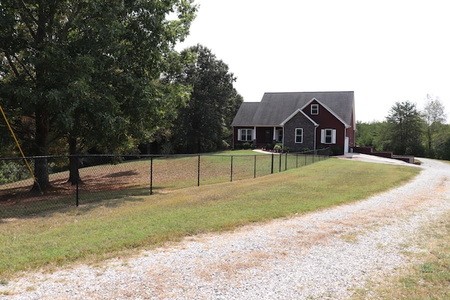 exterior space featuring driveway