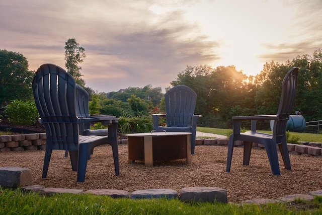 view of playground at dusk