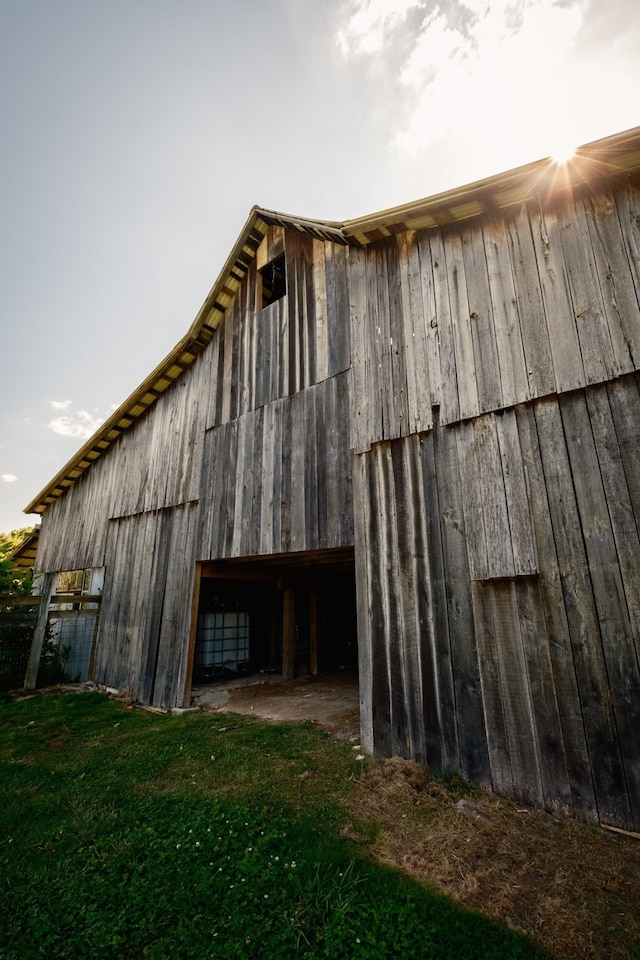 view of barn