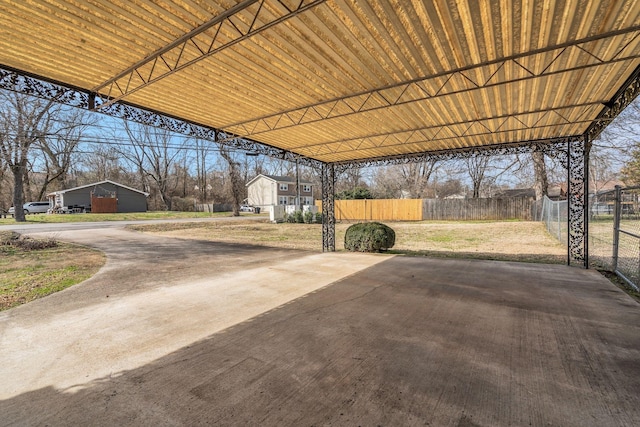 view of patio / terrace with fence