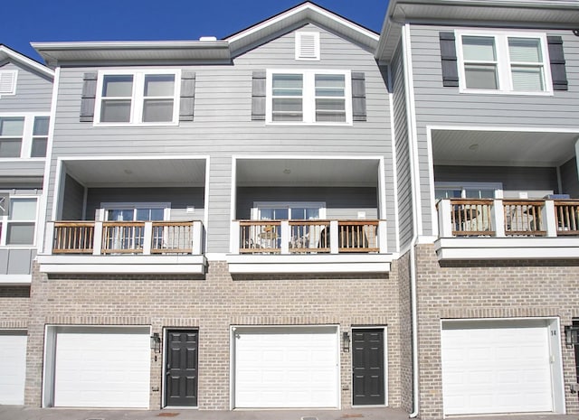 exterior space featuring an attached garage