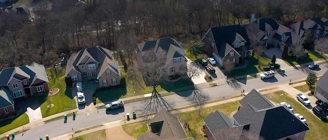 aerial view featuring a residential view