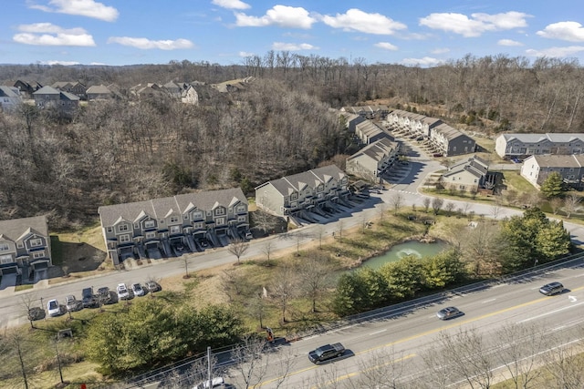 aerial view featuring a residential view