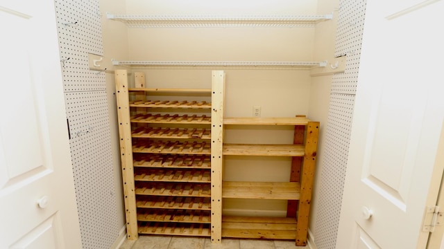 view of wine room