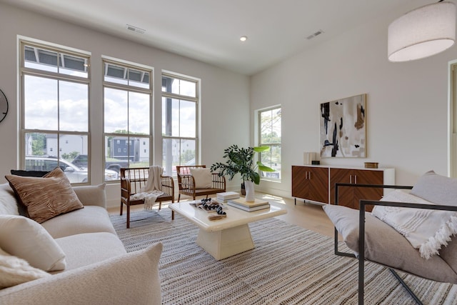 406 Morningside Mnr, Nashville, TN 37209 - living area with light wood-type flooring and recessed lighting