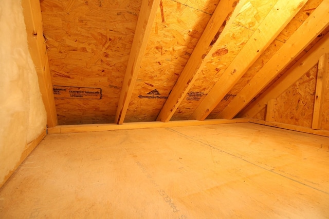 view of attic