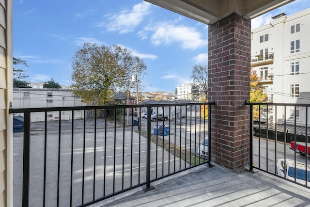 view of balcony