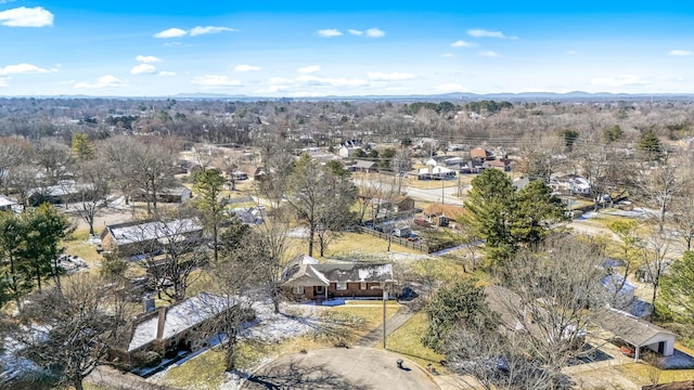 aerial view featuring a residential view