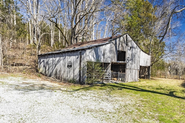 view of barn