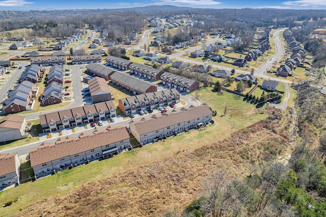 aerial view featuring a residential view