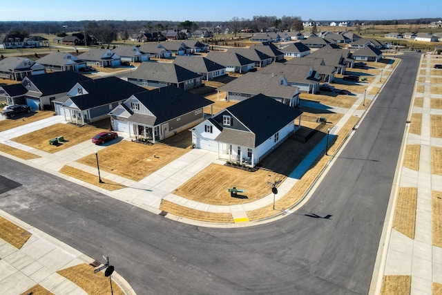 bird's eye view featuring a residential view