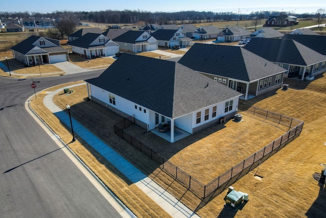 bird's eye view featuring a residential view