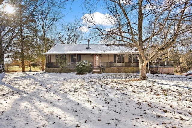 view of ranch-style home