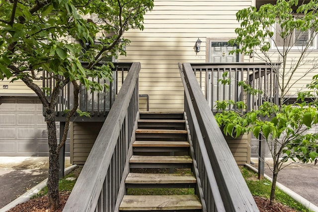 view of stairway