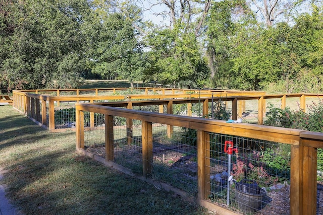 exterior space featuring a vegetable garden