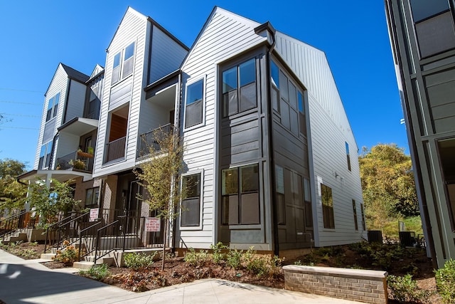 exterior space featuring central AC unit