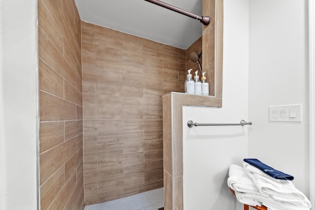 bathroom featuring walk in shower