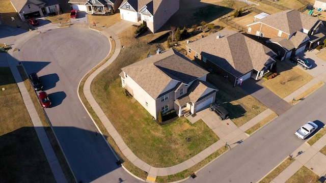 aerial view featuring a residential view