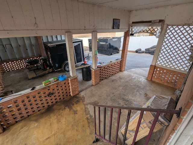 view of patio with fence