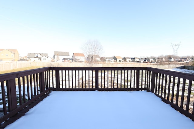 deck featuring a residential view