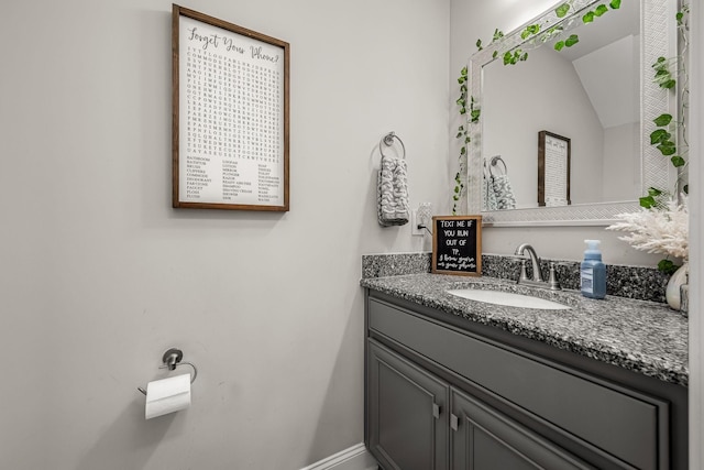 bathroom with vanity