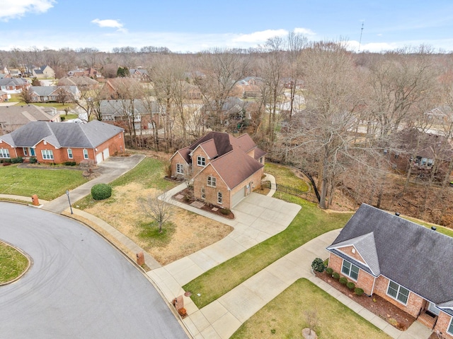 drone / aerial view featuring a residential view