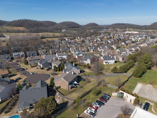 aerial view featuring a residential view