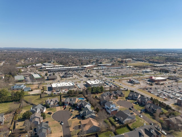 drone / aerial view with a residential view