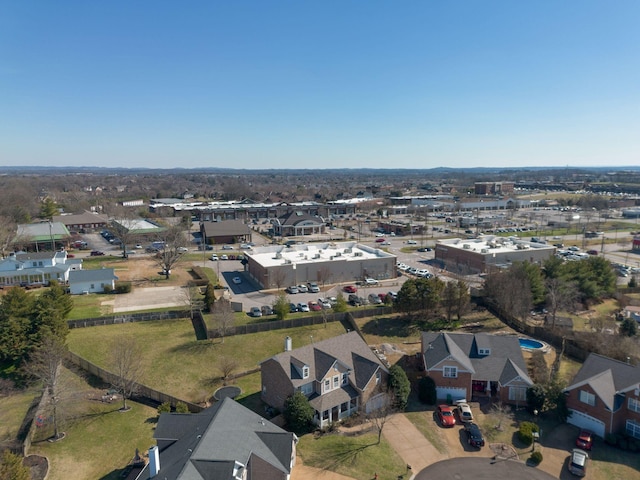 bird's eye view featuring a residential view