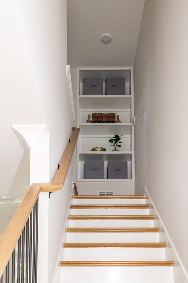 stairs with built in features