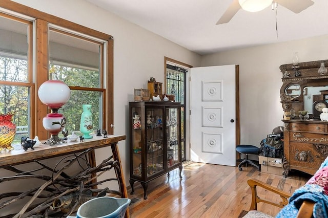 bedroom featuring light wood-style flooring