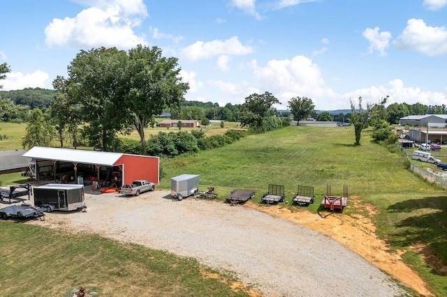 exterior space featuring a rural view