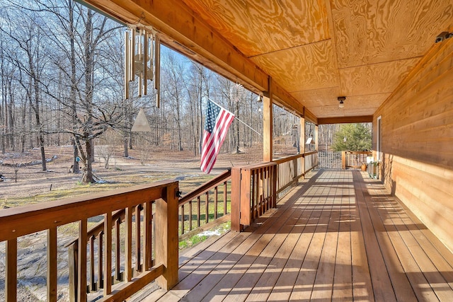 view of wooden terrace