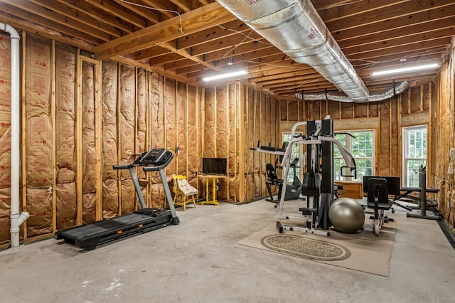 view of exercise room