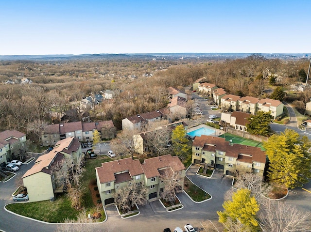 birds eye view of property featuring a residential view