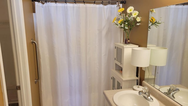 bathroom with a sink