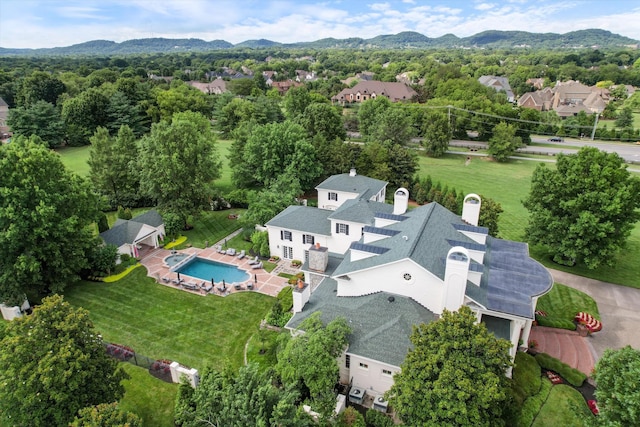 bird's eye view featuring a residential view