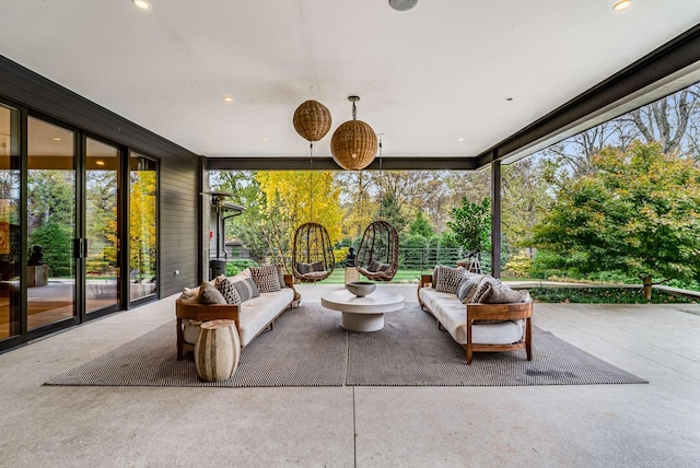 view of sunroom / solarium