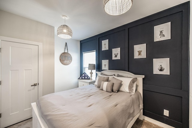 bedroom featuring carpet floors