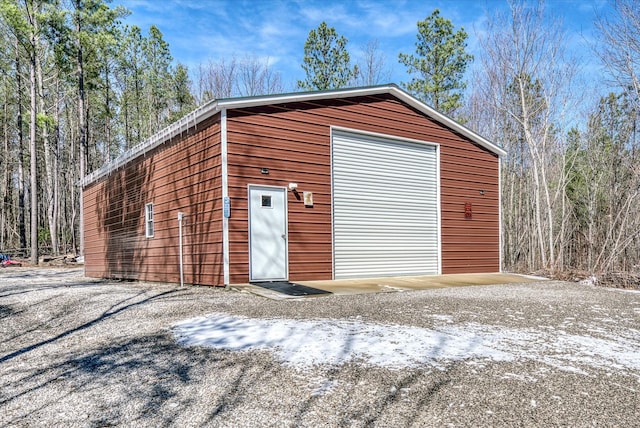 view of outbuilding with an outbuilding