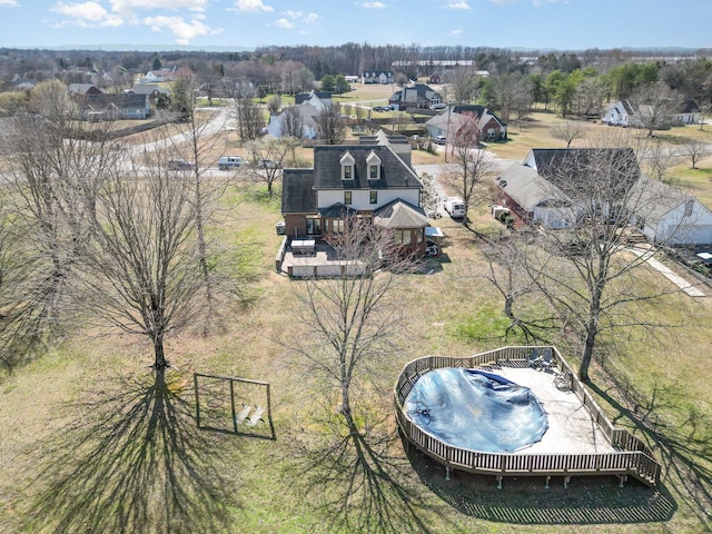 drone / aerial view featuring a residential view