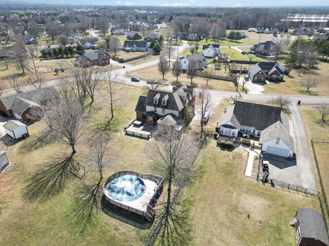 drone / aerial view featuring a residential view