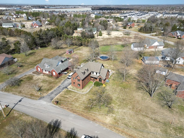 aerial view featuring a residential view