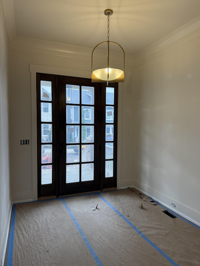 8007 Southvale Blvd, Franklin, TN 37064 - entryway with crown molding, plenty of natural light, and baseboards