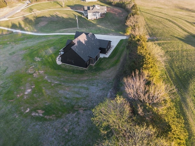 drone / aerial view featuring a rural view