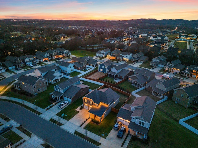 birds eye view of property featuring a residential view