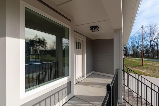 view of balcony