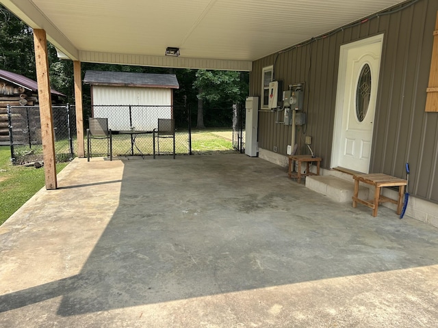 403 Bryan Blvd, Manchester, TN 37355 - view of patio / terrace with a carport and entry steps